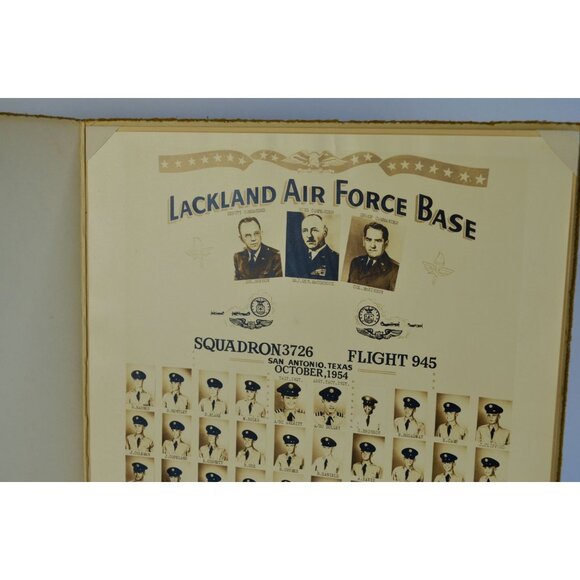 Vintage 1954 Lackland Air Force Base Black & White Class Photograph - Picture 4 of 6
